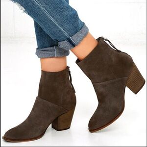 Chinese Laundry brown Suede Ankle Booties